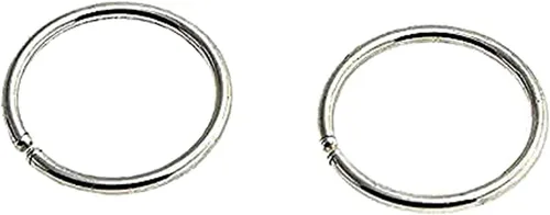 Vista 23 de Aretes de aro dorados y plateados para cartílago, nariz, tabique, oreja, hélix, tragus, joyería para mujer, hipoalergénicos, pequeños aros