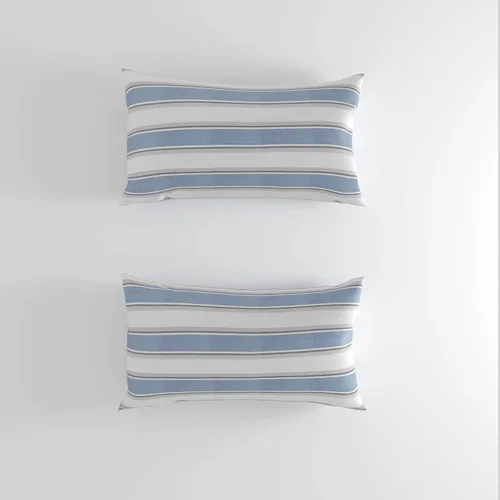 Vista 14 de Funda de almohada decorativa clásica retro a rayas, con cremallera oculta, de lino suave, moderna, estilo campestre, para sofá, dormitorio