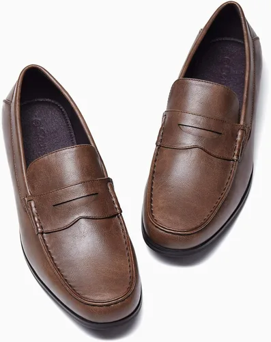 Vista 6 de Coutgo Mocasines Penny para hombre, zapatos de vestir, informales, para conducir, oficina, zapatos planos ligeros