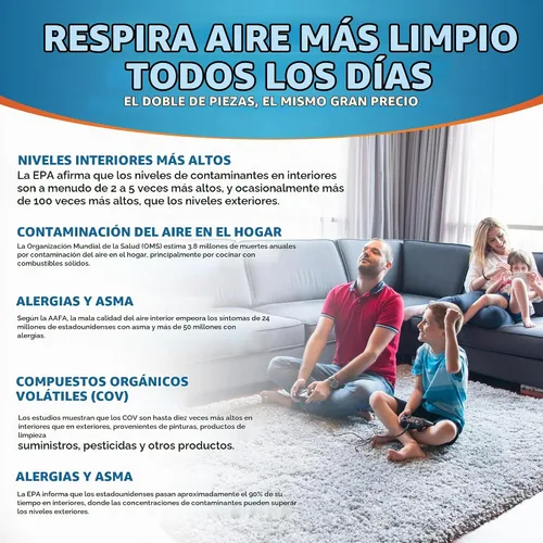 Vista 5 de Filtros de Ventilación de Carbón Activado para el Hogar - Filtros de Ventilación de Suelo de Carbón Activado de 4" x 10" para Control de Polvo