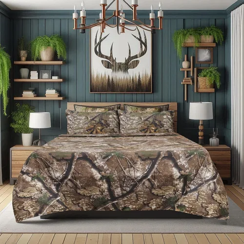 Vista 2 de VISI-ONE RealTree APX Twin Camo Juego de sábanas de microfibra de 3 piezas – Ropa de cama unisex para niños, niños pequeños y adolescentes, perfecta
