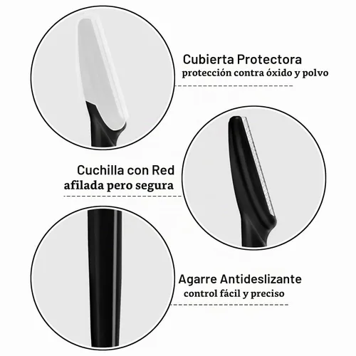 Vista 3 de HFATMOS 12 maquinillas de afeitar para cejas, maquinillas de afeitar