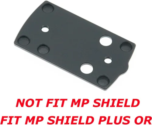 Vista 2 de DPP Titanium Adaptador óptico/placa de montaje compatible con MP Shield Plus Kimber R7 Mako Holosun 407K/507K/EPS/EPS Carry