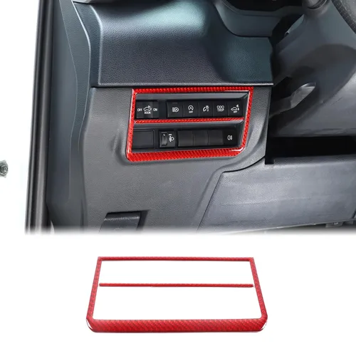Vista 9 de Aunginsy Botón de interruptor de faros para coche, con cubierta de marco y embellecedor, compatible con Toyota Tundra/Sequoia 2022-2023 - Accesorios