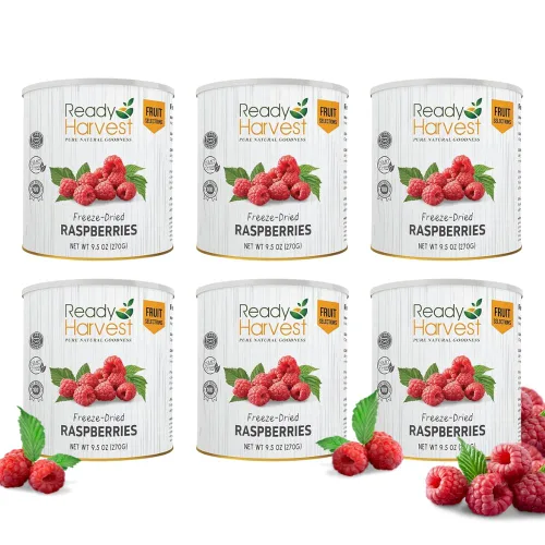 Vista 15 de Ready Harvest Alimentos deshidratados - Chips de manzana Alimentos de emergencia Kits de campamento y supervivencia Lata #10 Vida útil de 25