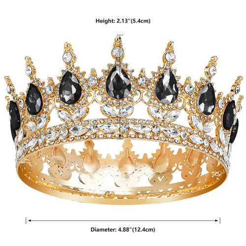 Vista 6 de Aprince Corona y Tiara Tiaras de Cristal