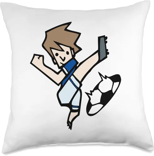 Vista 4 de Soccer Football Kid Throw Pillow