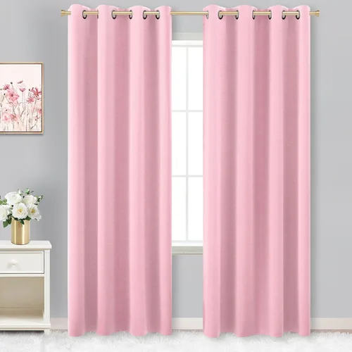 Vista 165 de KOUFALL Cortinas de Baño Aqua para Ventana, Juego de 2 Paneles Decoración Costera Cortinas Cortas Opacas para Ventana Pequeña de Cocina Puerta