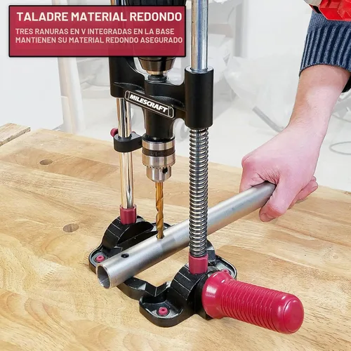 Vista 5 de Milescraft 1318 AccuDrill Mate, taladro con precisión.