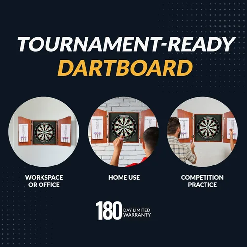 Vista 5 de HathawayWinner's Choice 18-in Bristle Dartboard