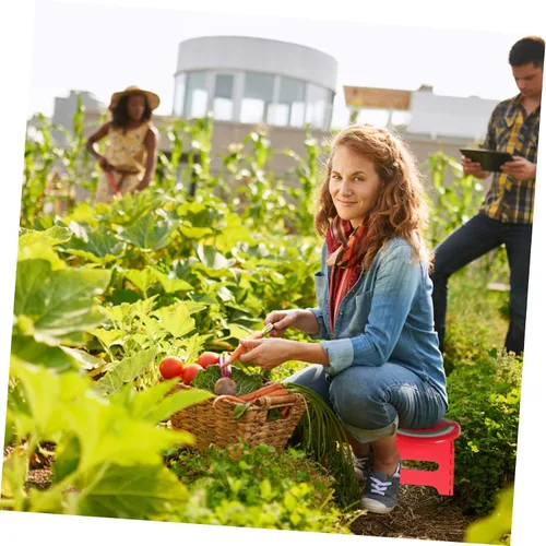 Vista 5 de KOMBIUDA Taburete portátil de plástico para niños y niñas, plegable, ligero, seguro para niños, versátil para actividades al aire libre en interiores