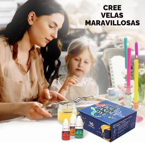 Vista 7 de Tinte líquido para velas de soja para hacer velas de soja, juego