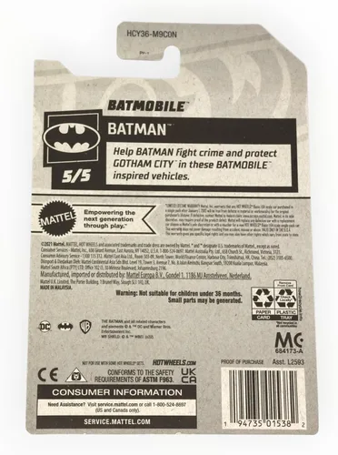 Vista 2 de Hot Wheels Zamac Batmobile, Batman 5/5