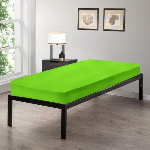 Vista 13 de Gilbins Sábana bajera ajustable tamaño cuna de 30 x 75 pulgadas, hecha de algodón, perfecta para literas de campamento, caravanas, camas