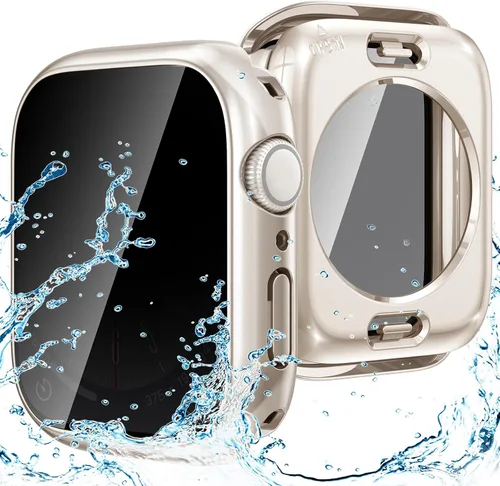 Vista 12 de Goton Funda impermeable con protección de privacidad compatible con Apple Watch, protector de pantalla de 40 mm para Series 6/5/4, SE 3/2/1