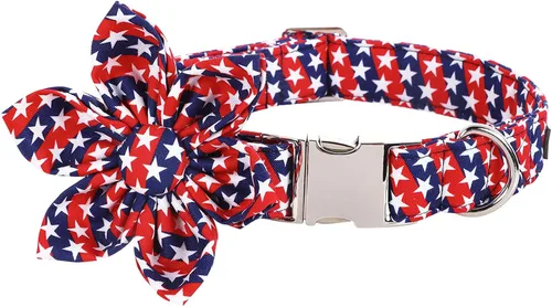 Vista 10 de Lionet Paws Collar de perro con flor, suave y cómodo, collar ajustable para cachorros y gatos niñas, cuello de 8 a 12 pulgadas