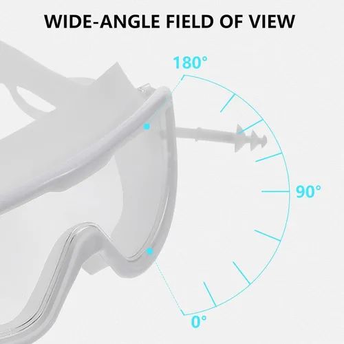Vista 6 de GANAZONO Adult Swim Goggles Waterproof Silicone Swim Glasses Anti-fog Swimming Equipment White Frame for Swimming Training and Water Sports