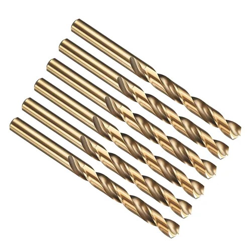 Vista 245 de PATIKIL Broca Jobber de 0.039 in, vástago recto M35 cobalto 5% acero de alta velocidad 135° acabado dorado para metal duro de acero inoxidable - 2