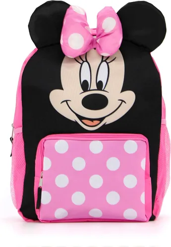 Vista 8 de DIBSIES Mochila de personajes con licencia personalizada 16 pulgadas Minnie Mouse Mochila