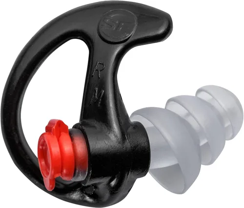Vista 3 de Defensores sónicos Plus Surefire EP4 Tapones para los oídos, Triple diseño con brida, reutilizable, M