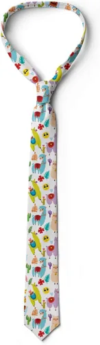 Vista 4 de Ambesonne Corbata multicolor moderna para hombre