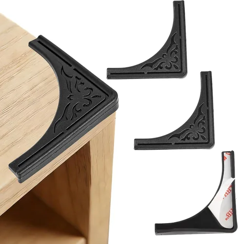 Vista 8 de 40 piezas de protectores de esquina de muebles metálicos, esquina decorativa antigua para caja de joyería, para caja de almacenamiento, joyero