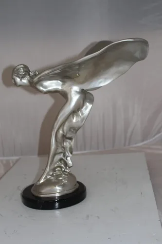 Vista 6 de Rolls Royce - Estatua de bronce grande - Tamaño: 14" L x 17" W x 18" H.