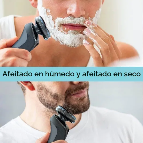 Vista 7 de Cabezal de afeitar de repuesto SH50 compatible con Philips Series 5000 Razor Head, solo se adapta a los modelos de media cabeza redonda S5370/84