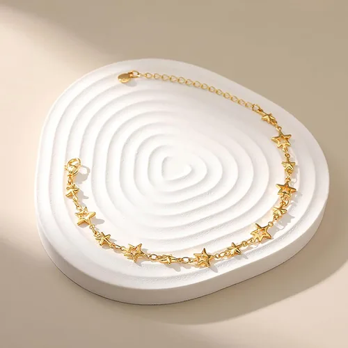 Vista 44 de Delicadas pulseras de oro para mujer, chapado en oro 18, ajustable, mal de ojo, mariposa, cuentas, perla, corazón, turquesa, hecha a mano para mujer