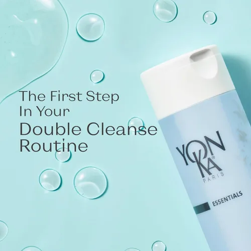 Vista 6 de Yonka Eau Micellaire Travel Size Agua micelar y desmaquillante limpiador Lavado facial suave con rosa y manzanilla para eliminar impurezas e