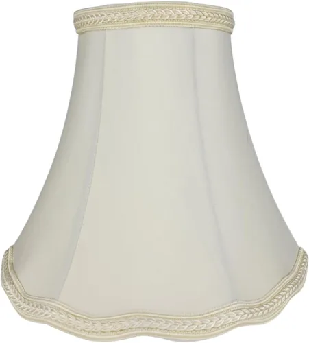 Vista 6 de Royal Designs - Lámpara de techo con diseño de campana calada, Beige, 4 x 8 x 7.25 pulgadas, clip redondo