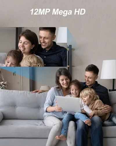 Vista 4 de Swann Cámara de seguridad domo NVR complementaria 6K, cámara IP para interior y exterior, CCTV con cable PoE de 12 MP, audio de 2 vías, análisis