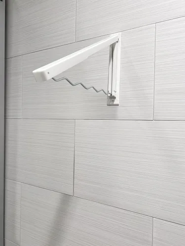 Vista 4 de Wave Rack Organizador de armario plegable Perchero, montado en la pared