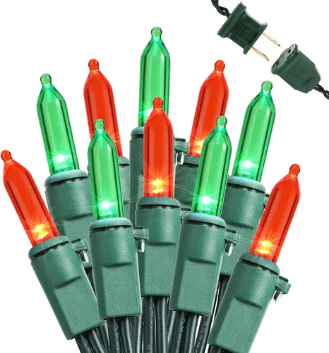 Vista 16 de Brizled Luces de Navidad, 33 pies, 100 LED Conectables de Extremo a Extremo, Mini Luces de Cadena de Navidad, 120V Certificadas UL, Blanco Frío, Luz
