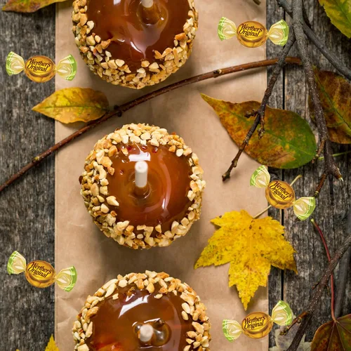 Vista 3 de Needzo Caramelo duro con centro relleno de manzana, caramelos compartibles envueltos individualmente, caramelos gourmet