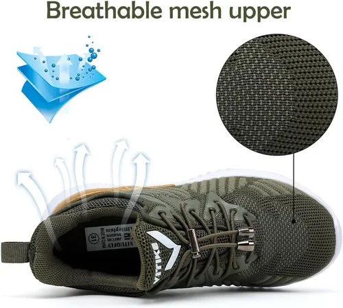 Vista 3 de JMFCHI Zapatillas Deportivas de Malla Tejida para Niños y Niñas, Zapatos Deportivos Transpirables y Ligeros para Correr para Niños, Zapatos