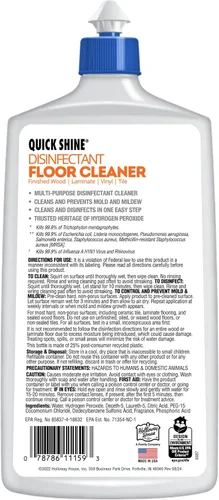 Vista 8 de Quick Shine Limpiador desinfectante para suelos de 27 onzas, paquete de 6 Desinfectante a nivel hospitalario mata el 99.9% de gérmenes y bacterias
