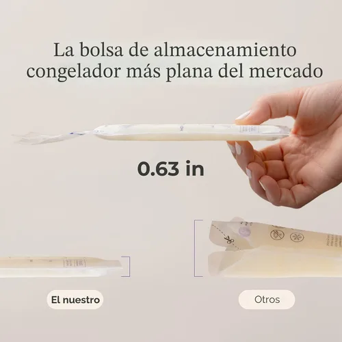 Vista 5 de Lansinoh Bolsas de almacenamiento de leche materna, 1 paquete de 50 unidades.