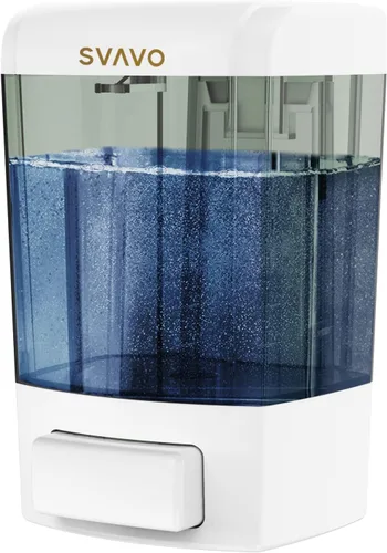 Vista 11 de SVAVO Dispensador de Jabón Montado en Pared Dispensador Manual de Jabón para Cocina y Baño Dispensador de Jabón de Mano Recargable para Contenedores