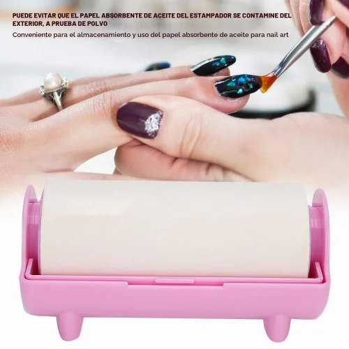 Vista 4 de Sello de uñas de papel absorbente de aceite para arte de uñas, herramienta de eliminación de patrones de estampación de uñas, herramienta