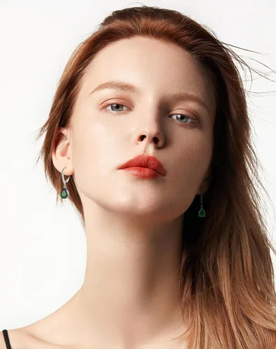 Vista 4 de 925 Dangle Earrings for Girls - Guesma 10x7mm Sterling Silver Leverback Earrings Teardrop Created Birthstone - Women Wedding Earrings Jewelry