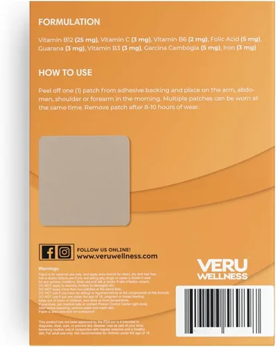 Vista 7 de Veru Wellness - Parche de vitamina B12, fórmula de Garcinia, 60