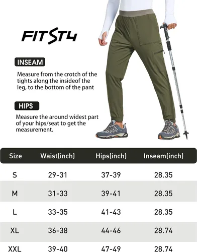 Vista 7 de FitsT4 - Pantalones de invierno para hombre, resistentes al agua, con forro polar, aislados, para clima frío, senderismo, nieve, esquí, pantalones