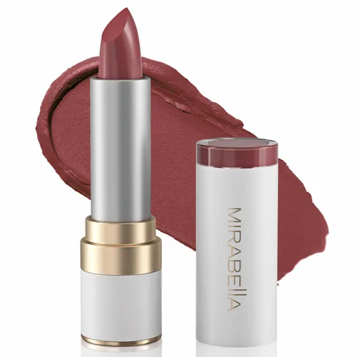 Vista 6 de Mirabella Sealed with a Kiss - Lápiz labial hidratante de cobertura completa, ricamente pigmentado, ultra cremoso, hidratante y a base de minerales