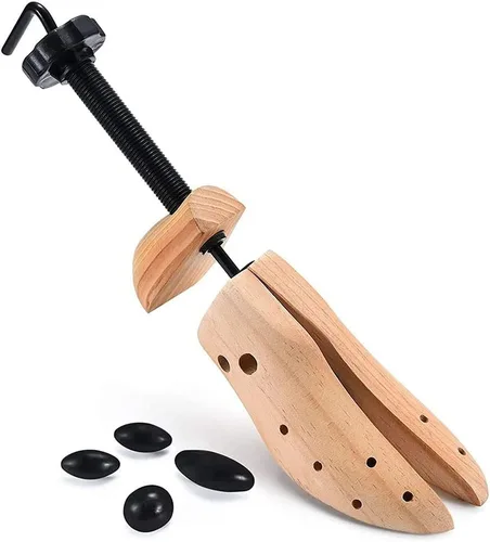 Vista 4 de Un par de zapatos de madera profesional de dos vías para hombres o mujeres, para pies anchos, zapatos ajustados y holgados