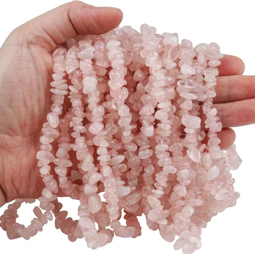 Vista 6 de Cuentas de ágata india de 0.197-0.315 in para la fabricación de joyas, cristal curativo de forma irregular, suministro de cuentas sueltas, paquete