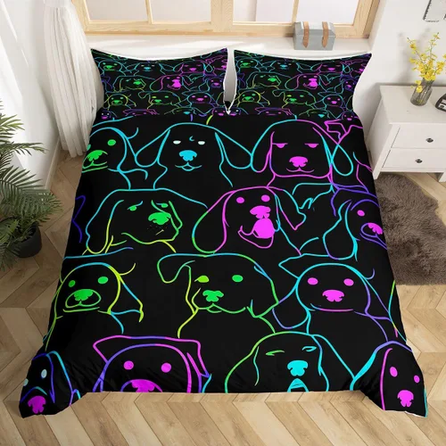 Vista 20 de Juego de funda de edredón con diseño de calavera, tamaño individual, con estampado de polillas, estilo gótico, funda de edredón para adolescentes