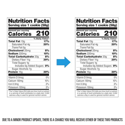 Vista 9 de Quest Nutrition Galleta de proteínas de mantequilla de cacahuete, 15g de proteínas, 1g de azúcar, 5g de carbohidratos netos, apta para dieta Keto