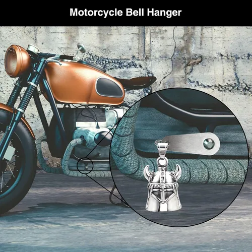 Vista 4 de Motorcycle Bell for Luck, Drive Safe Cycling Bells For Bikers Riders