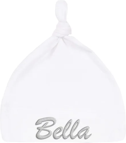 Vista 13 de Mato & Hash Gorro con nudo ajustable 100 % de algodón para bebés unisex Azul Bebé - Personalizado